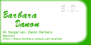 barbara danon business card